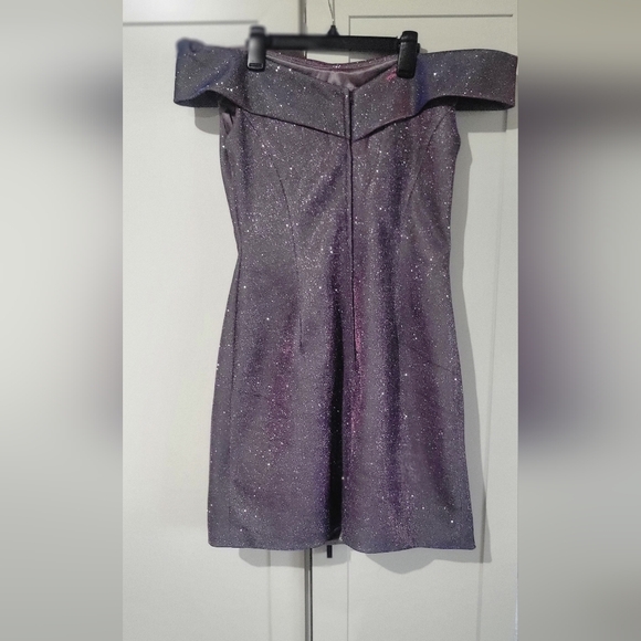 Sherri Hill Sparkling Purple Dress - Picture 2 of 4